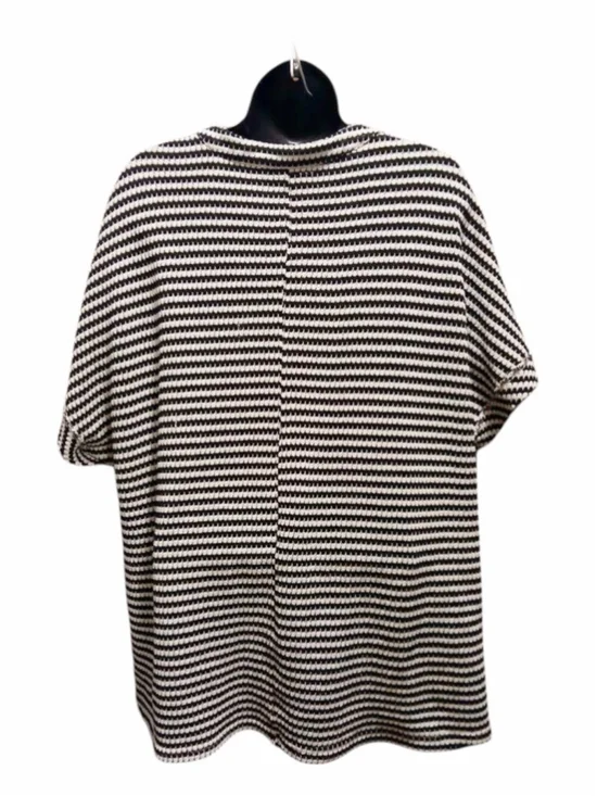 SHEIN Curve Women’s Black White Striped Knit Top 3XL JC676 - Picture 2 of 8